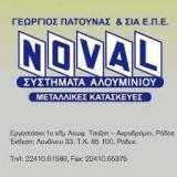 ΑΛΟΥΜΙΝΟΚΑΤΑΣΚΕΥΕΣ ΚΟΥΦΩΜΑΤΑ ΑΛΟΥΜΙΝΙΟΥ NOVAL ΡΟΔΟΣ ΠΑΤΟΥΝΑΣ ΓΕΩΡΓΙΟΣ ΚΑΙ ΣΙΑ ΕΠΕ